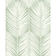 NextWall Palm Silhouette Peel and Stick Wallpaper - 20.5 in. W x 18 ft. L - Pastel Green