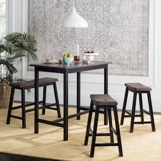 SAFAVIEH Ronin 4-Piece Counter-Height Bench and Stool Pub Set - 24"W x 44"D x 36"H