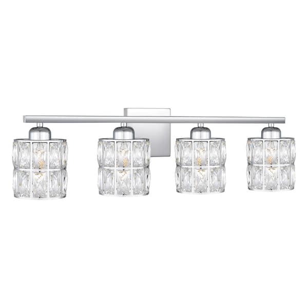 slide 2 of 7, Gibson 4-Light Polished Chrome Vanity Light