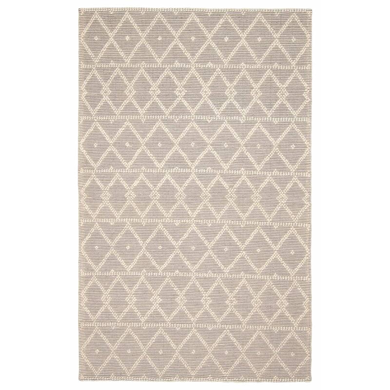 ECARPETGALLERY Braid weave Sienna Grey Wool Rug - 5'0 x 8'0 - Grey - 5'0 x 8'0