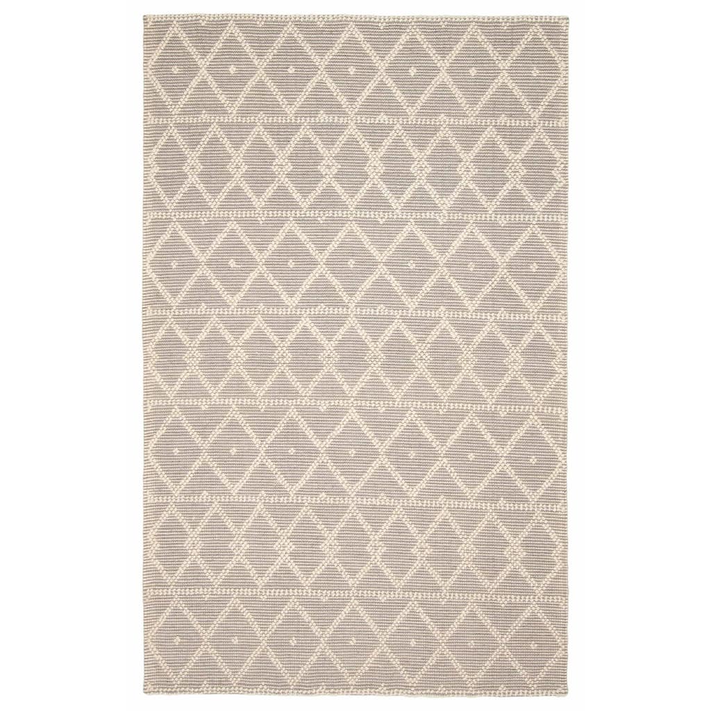 ECARPETGALLERY Braid weave Sienna Grey Wool Rug - 5'0 x 8'0