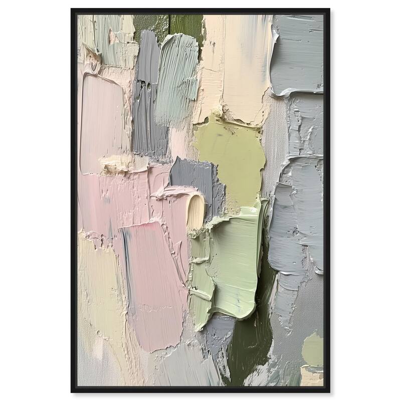 Creamy Contours II Canvas by Art Remedy - Black - 24" x 36"