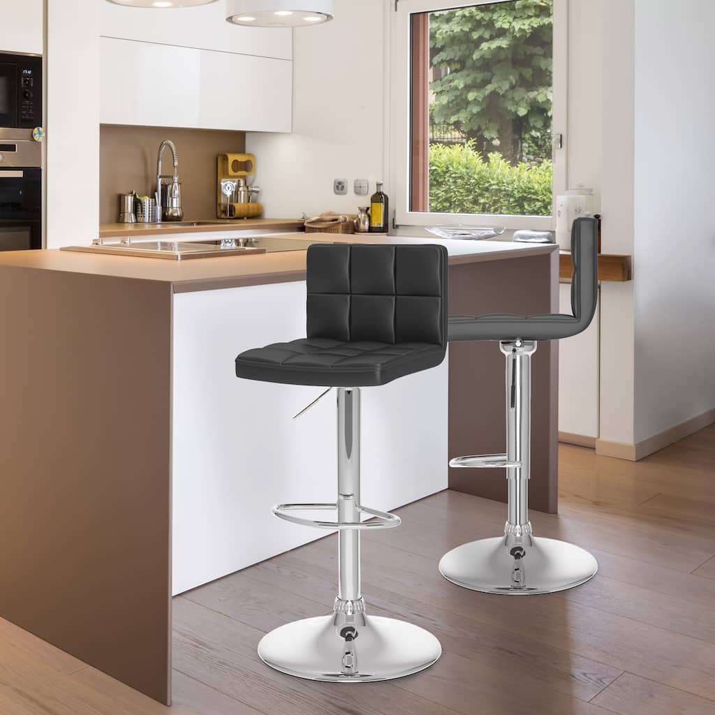 Zion Swivel Adjustable Bar Stool (Set of 2)