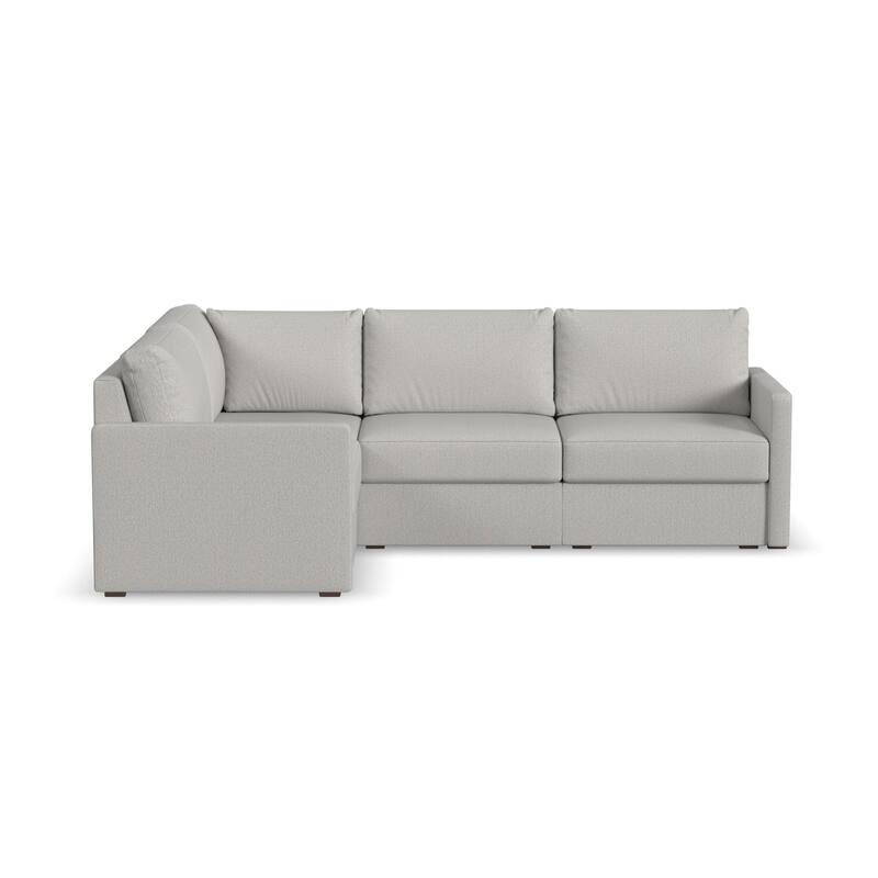 Flexsteel Fabric 4-Seat Modular Sectional in Light Tan