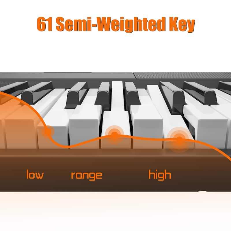 61-Key Electric Piano Keyboard for Beginners,Perfect Christmas Gift for Kids