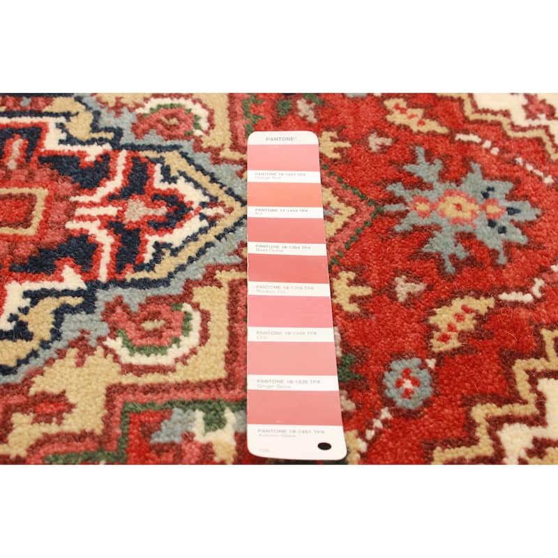 ECARPETGALLERY Hand-knotted Serapi Heritage Red Wool Rug - 2'6 x 19'11