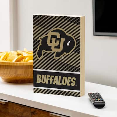 University of Colorado Wooden Tabletop Mantel Shelf Sign