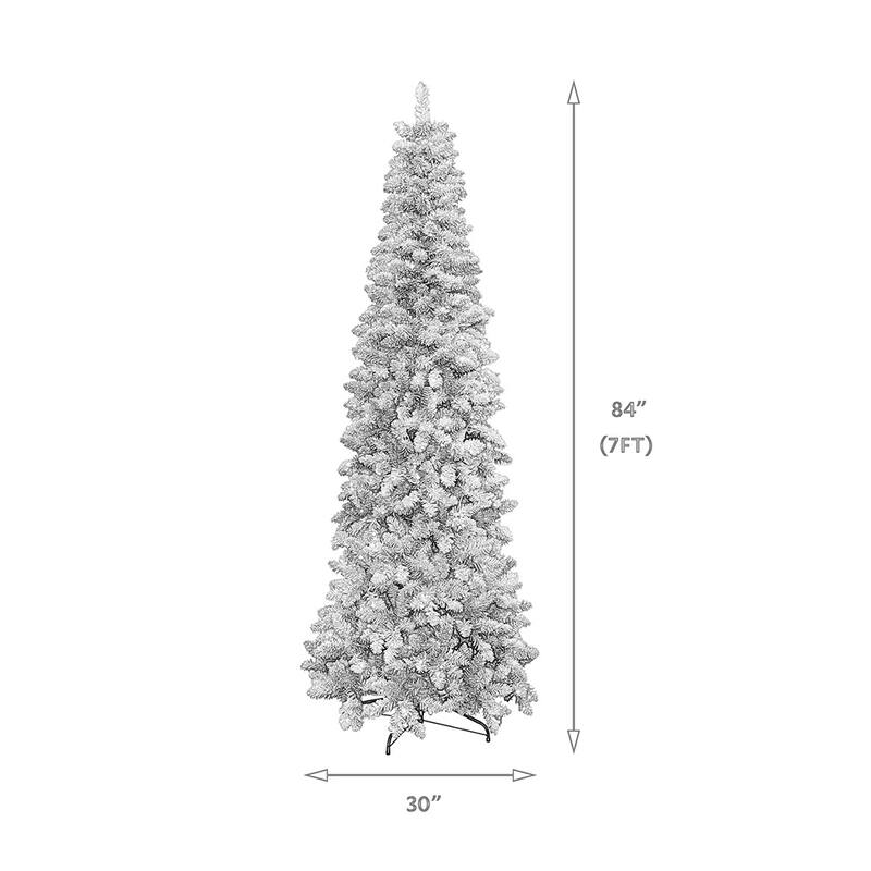 Maypex Artificial Slim Christmas Tree w Lights