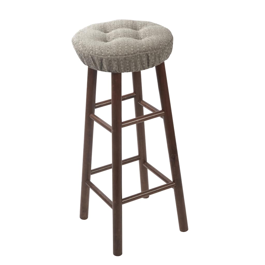 Klear Vu Raindrops Non-Slip Tufted Barstool Pad Cushion Set (Set of 4)