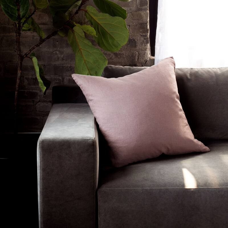 100% French Linen Throw Pillow Sham by BOKSER HOME