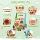 preview thumbnail 8 of 7, Toddler Push Walker Activity Center Toy with Burr-free Handle - 14" x 12" x 18.5"