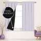 preview thumbnail 36 of 117, Deconovo 100% Full Blackout Double-Layer Rod Pocket Curtains (2 Panels)