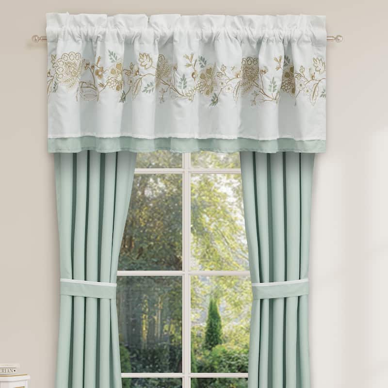 Spring Social Window Straight Valance - Spa
