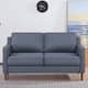 Option Faux Linen Dark Gray