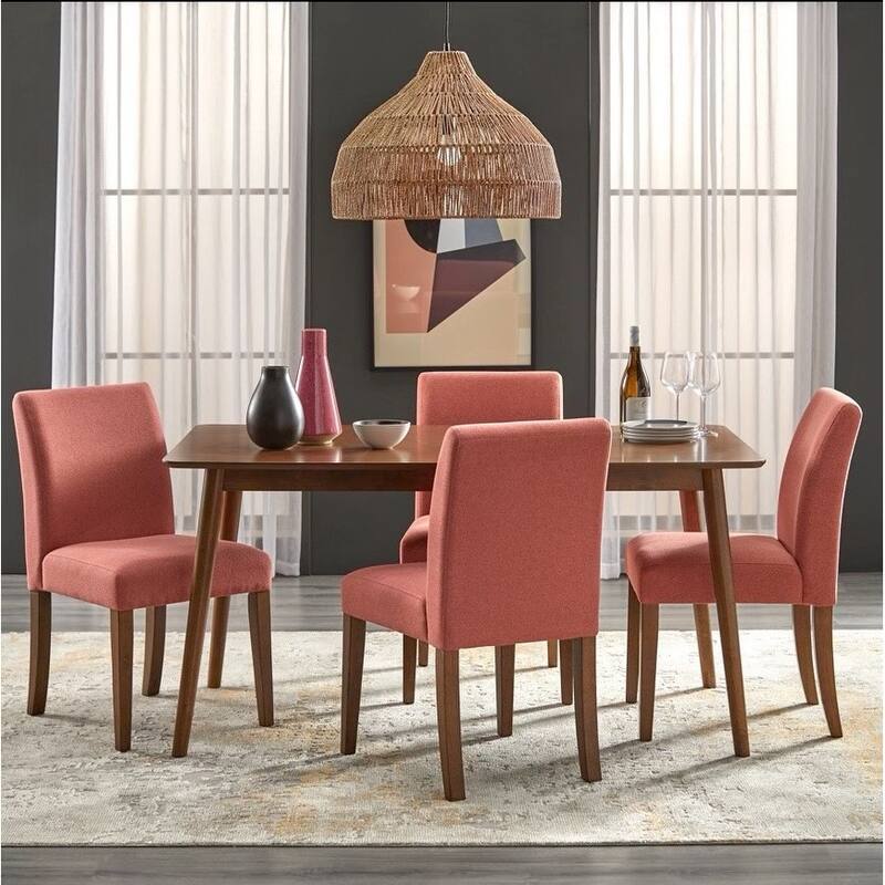 Lifestorey Zane 5-piece Dining Set - Summer Pink
