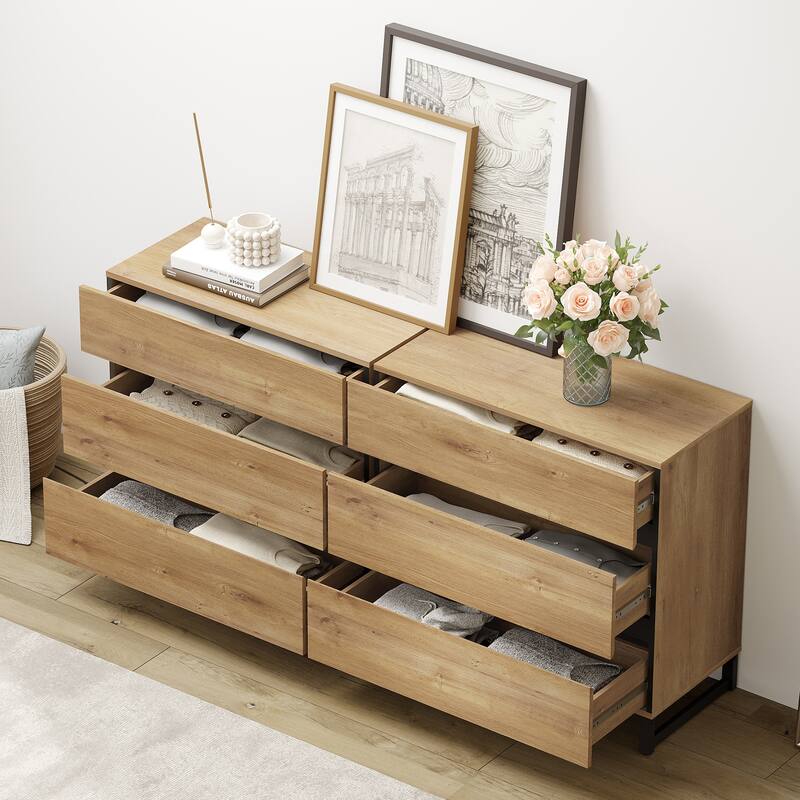 WAMPAT Dresser and Nightstand Set of 3