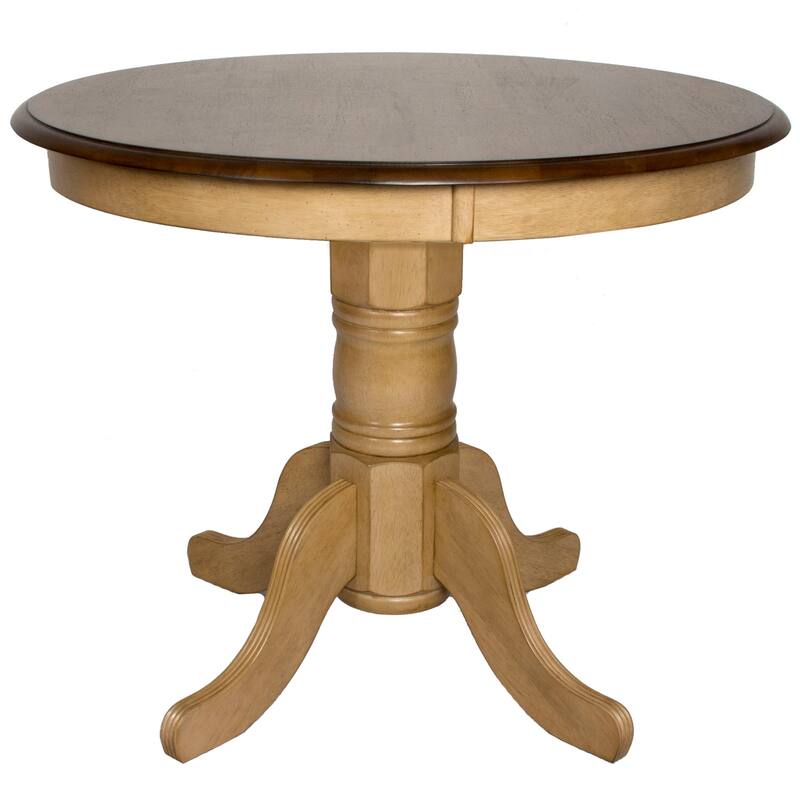 Round Dining Set 36" Table with 4 Chairs - Modern Farmhouse Style