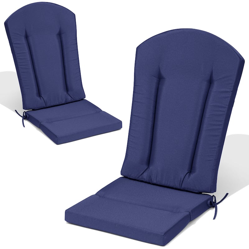Adirondack Chair Cushion Patio Chair Pad for Indoor and Outdoor - Navy Blue - 2PC