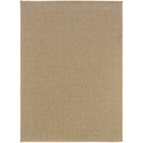Style Haven Veranda Light Brown Solid Textured Indoor/Outdoor Area Rug ...