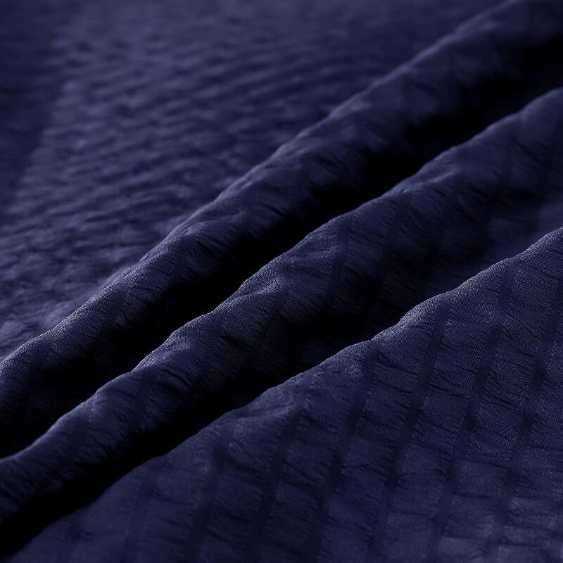 KASENTEX Winter Warmth Quilted Comforter, Cozy Soft Seersucker Textured, Down Alternative Fill