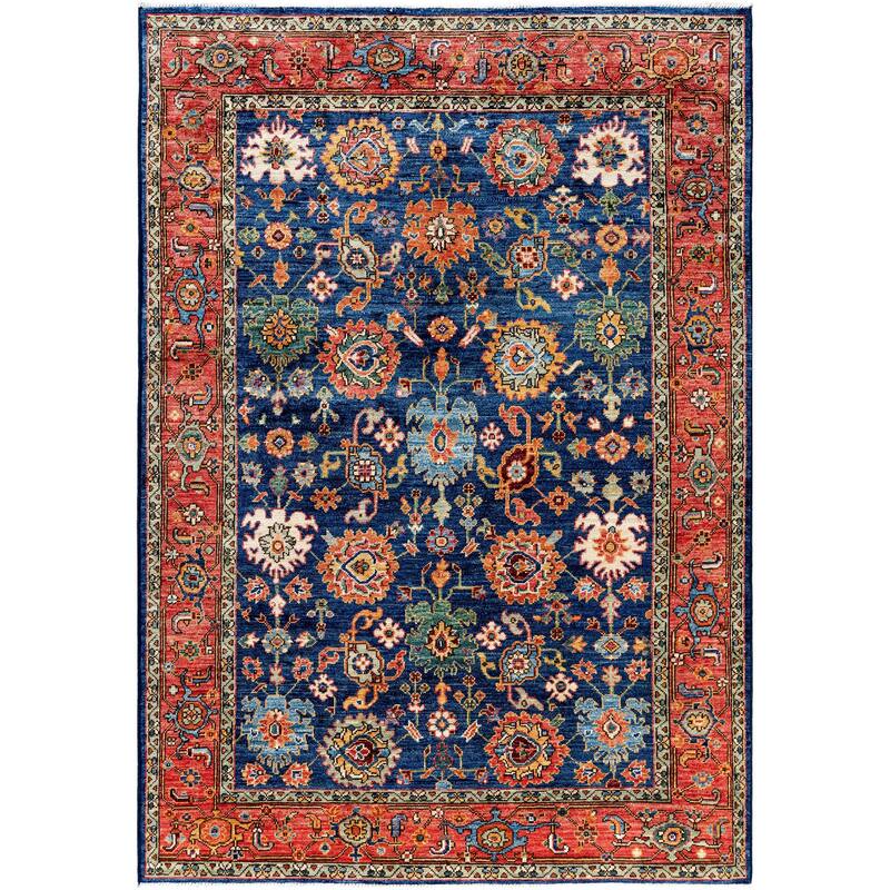 Serapi One-of-a-Kind Hand-Knotted Area Rug - Blue - 4' 3" x 6' 1"
