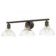 Option Rubbed Bronze with Clear Glass