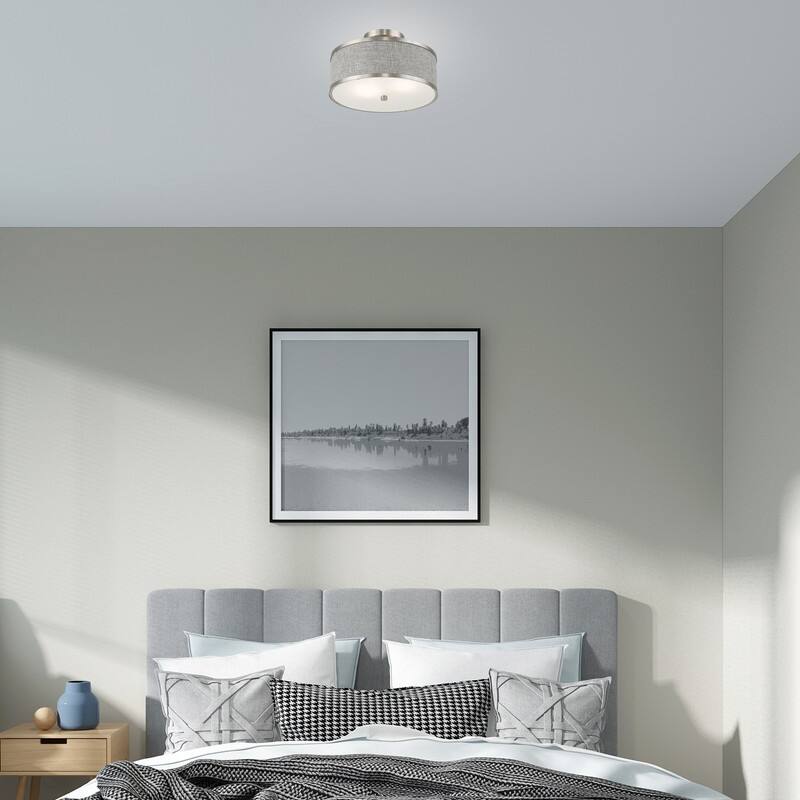Livex Lighting 2-light Fabric Shade Ceiling Mount, 60422, 62627, 60412, 60402