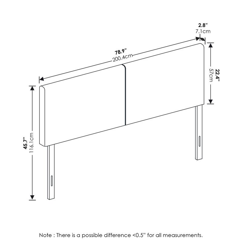 Furinno Roanne Upholstered Headboard