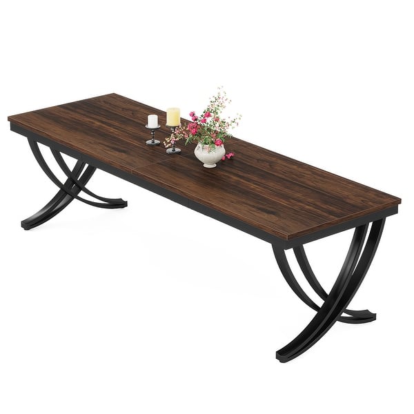 slide 2 of 18, 78 inch Extra Long Rectangular Kitchen Dining Dinner Table for 6-8