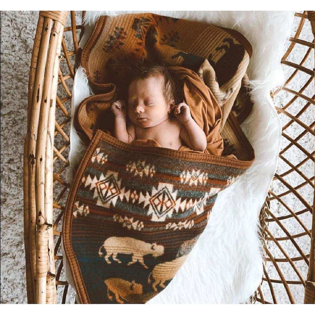 Pendleron Prarie Rush Hour Crib Blanket