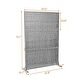 preview thumbnail 155 of 166, Outdoor Privacy Screen with Stand for Patio Garden Metal Fence