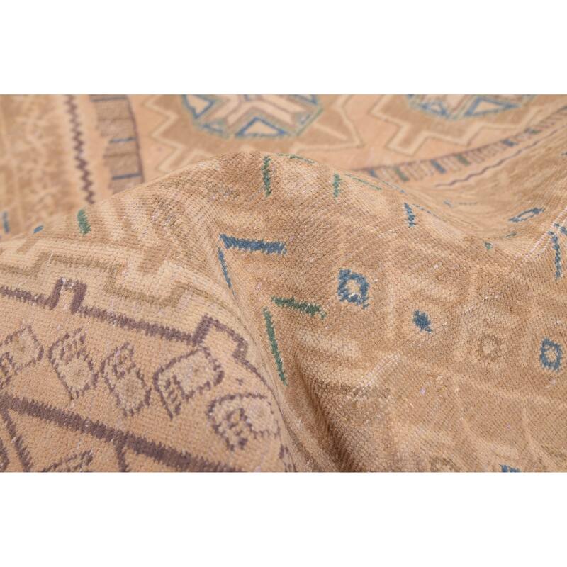 ECARPETGALLERY Hand-knotted Antalya Vintage Brown Wool Rug - 5'7 x 7'8