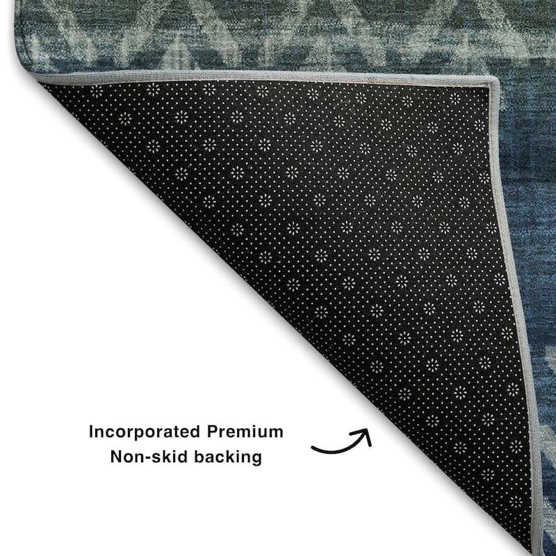 Premium Washable Super Soft Boho Ombre Mayfield Rug