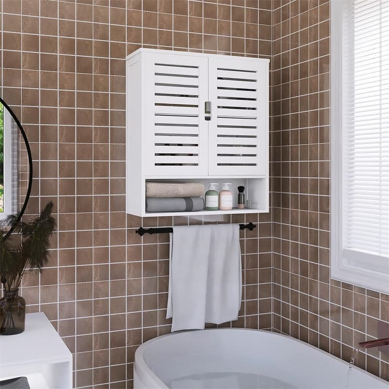 Bathroom Cabinet Wall Mounted - 8.27"D x 23.23"W x 26.18"H