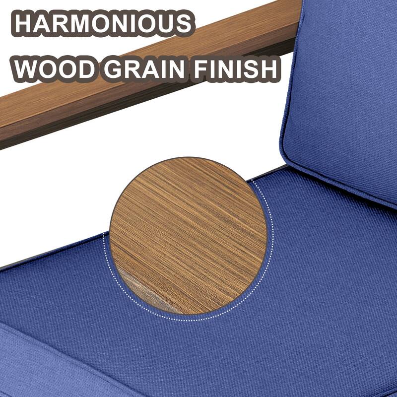 Meyreso Wicker Outdoor Patio Fire Pit Set with Swivel Gliders and Olefin Cushions