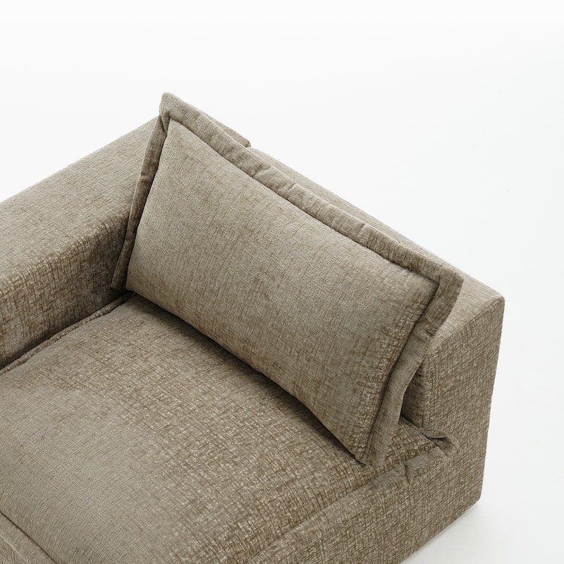 Comfy Cloud Chenille Upholstered Modular Sectional Sofa