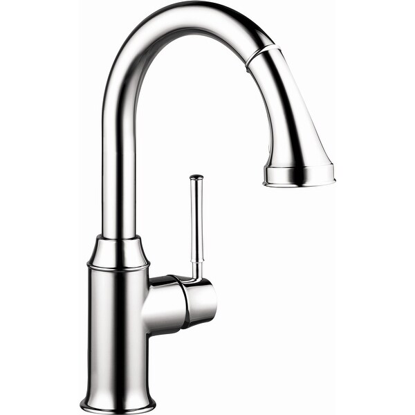 Hansgrohe 04216 Talis C Pull-Down Prep Kitchen Faucet with Magnetic Docking Spray Head and Locking Diverter