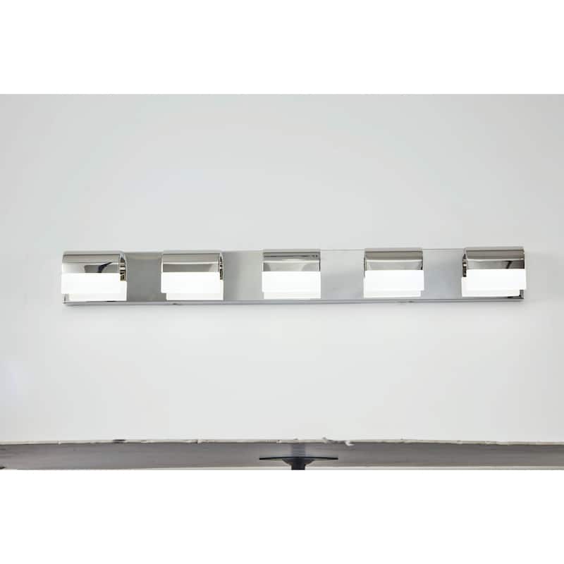 5-Light LED Vanity Lights Over Mirror Bath Wall Lighting