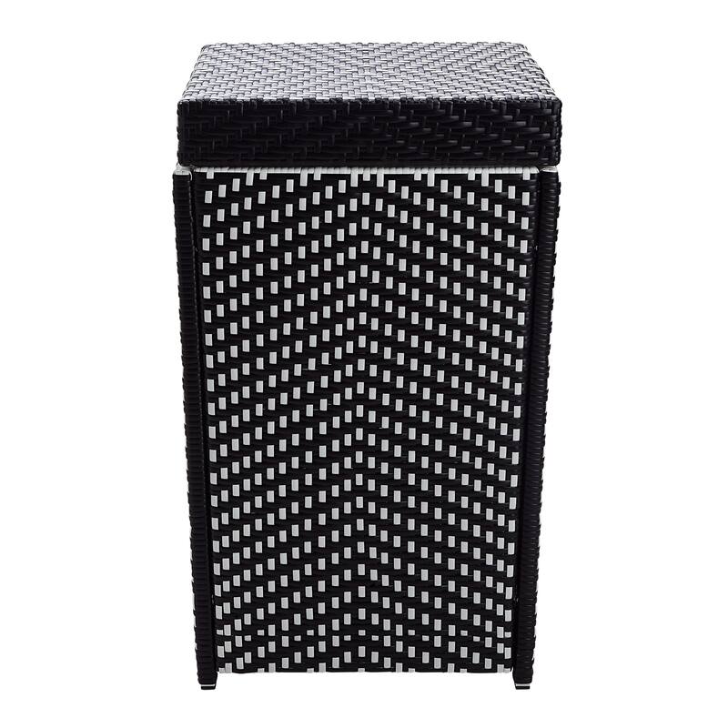Courtnie Contemporary Wicker Outdoor Poolside Towel Hamper by Furniture of America
