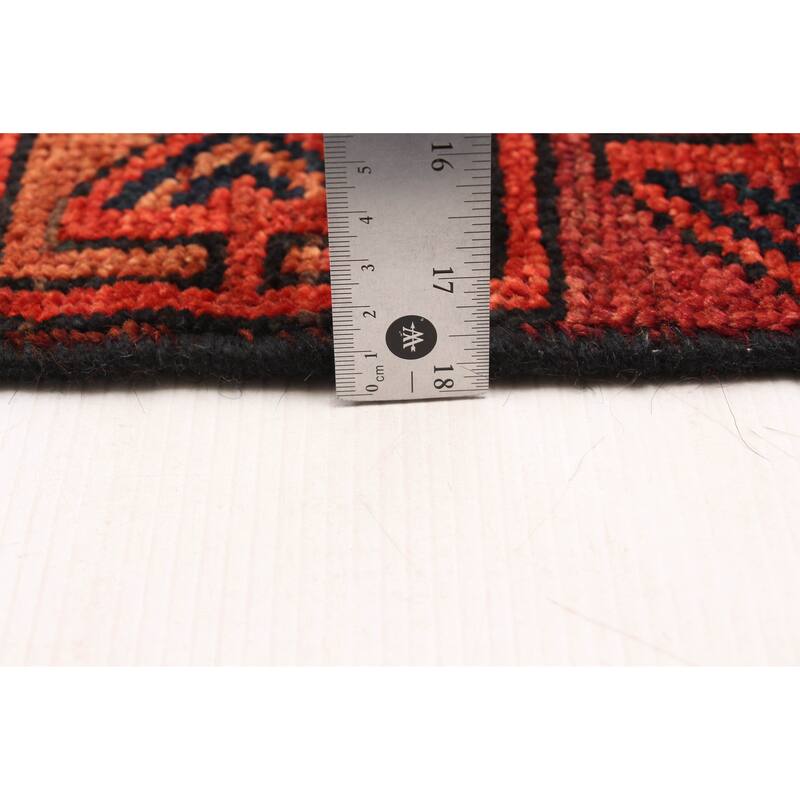 ECARPETGALLERY Hand-knotted Melis Vintage Red Wool Rug - 4'3 x 6'9