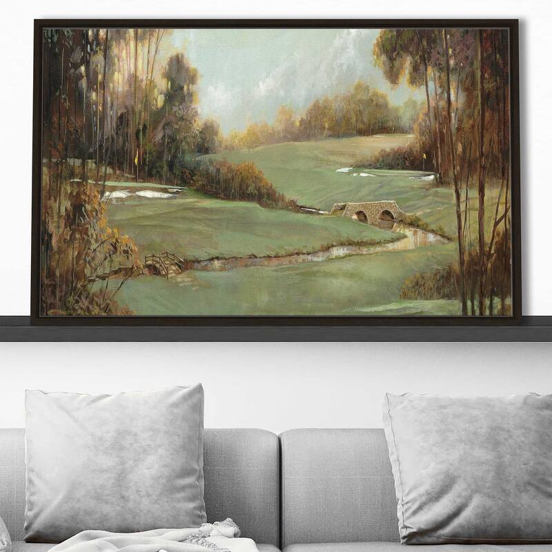 "Second Hole" by Ruane Manning Print on Floating Canvas