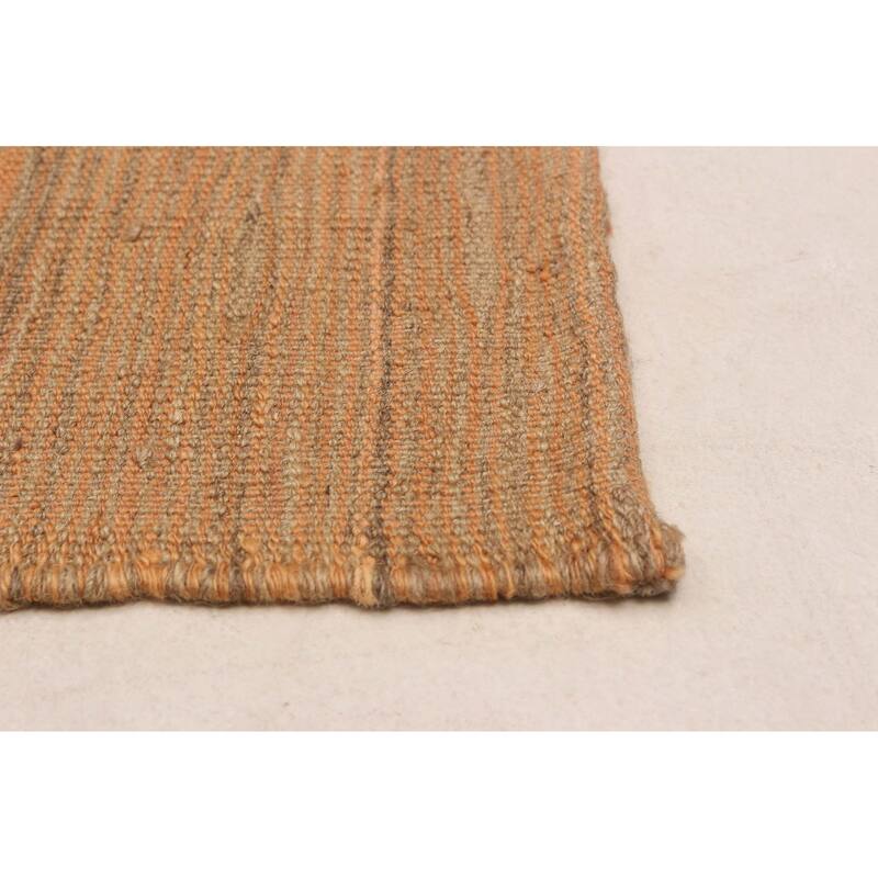 ECARPETGALLERY Flat-Weave Ankara FW Orange Wool Kilim - 10'4 x 12'0