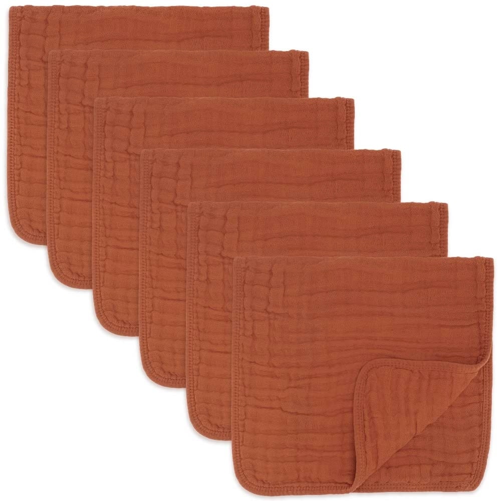 Muslin Burp Cloths for Babies by Comfy Cubs