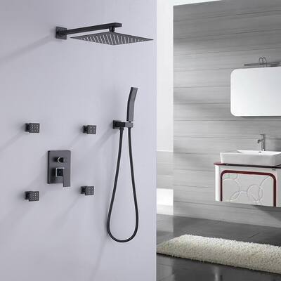 Pressure Balanced Complete Shower System with Rough-in Valve