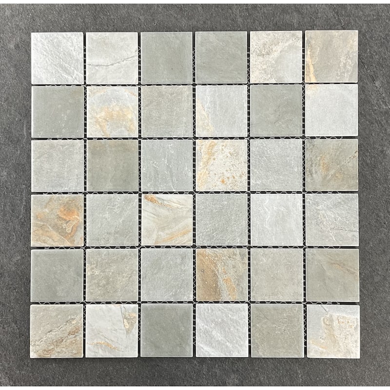 2 x 2 Grid Matte Porcelain Mosaic Wall & Floor Tile - 1 Case (15 Sheets)