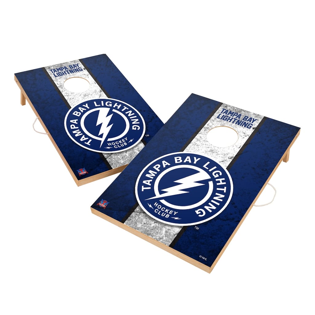 Vintage Tampa Bay Lightning NHL Regulation 2x4 Cornhole Set