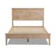 Grain Wood Furniture Greenport Louvered Solid Wood Platform Bed - Brushed Driftwood - Full