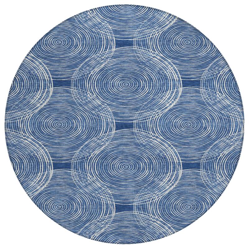 Machine Washable Indoor/ Outdoor Modern Pune Chantille Rug