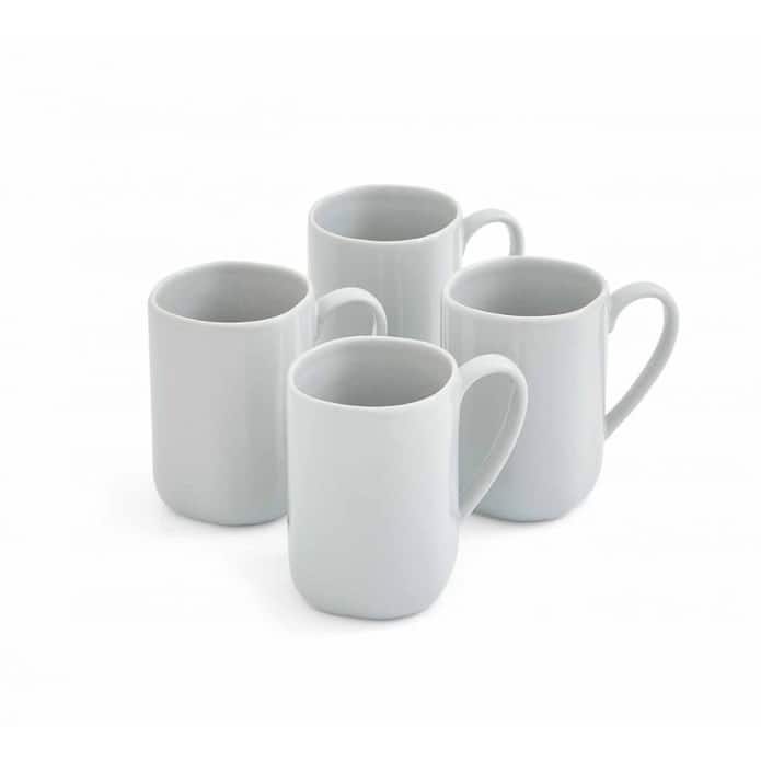 Portmeirion Set of 4 Sophie Conran Arbor 14 Ounce Mugs - Dove Grey - 4 Piece