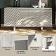 preview thumbnail 5 of 19, Clihome Mid-century Wood 4-Door Buffet Sideboard Cabinet